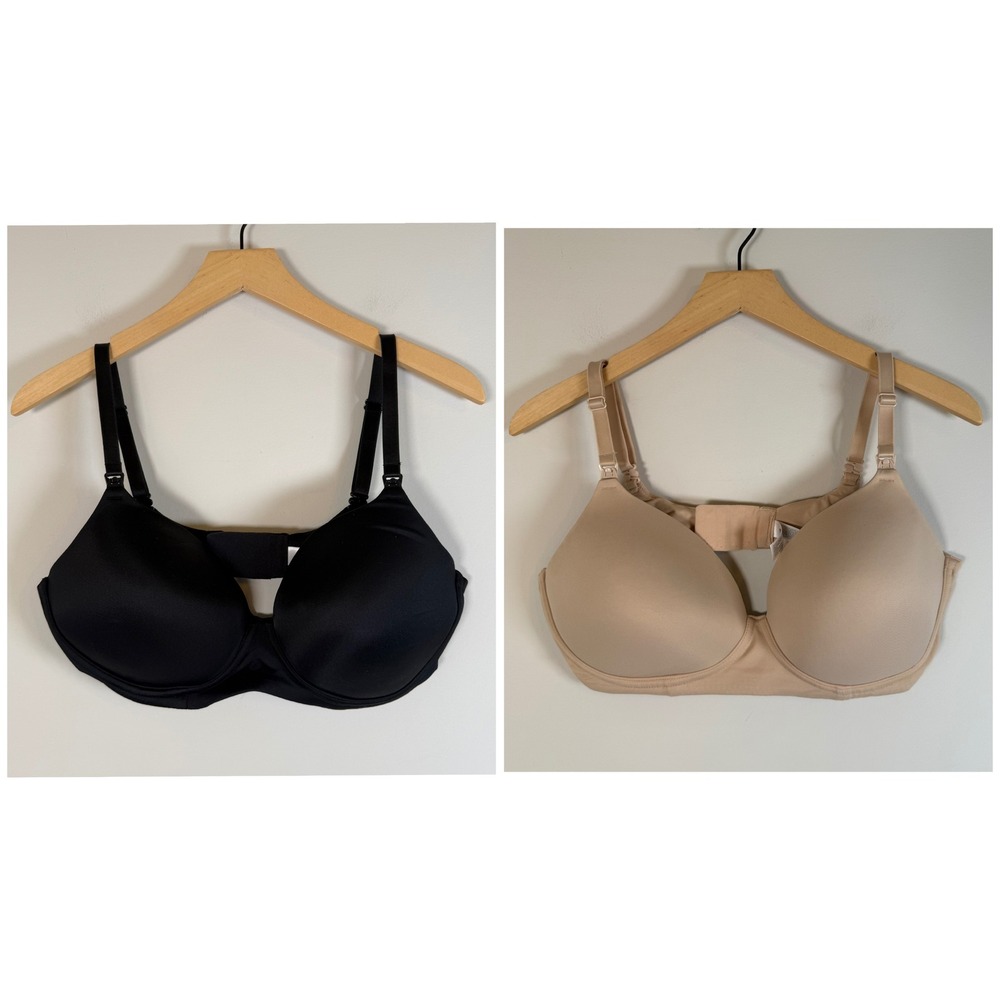 Old Navy O.N.L.Y. Bundle Set Lot Of 2 Maternity Nursing Bras 38C Black Beige